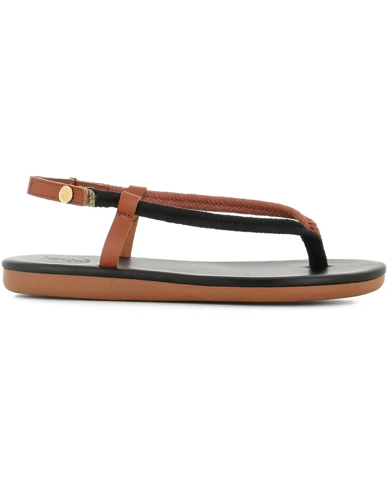 Ancient Greek Sandals Flache Sandalen - Schwarz Schwarz