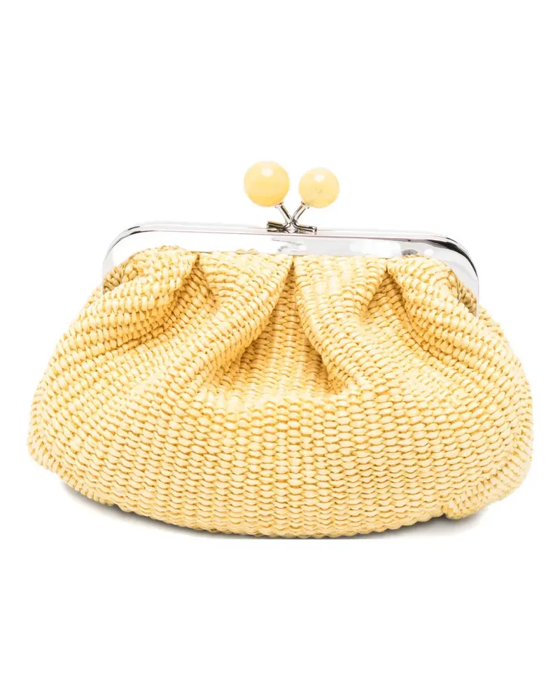 Max Mara Pasticcino woven clutch bag - Gelb Gelb