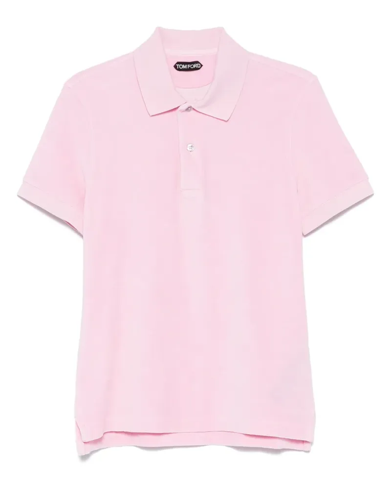 Tom Ford Poloshirt aus Frottee - Rosa Rosa