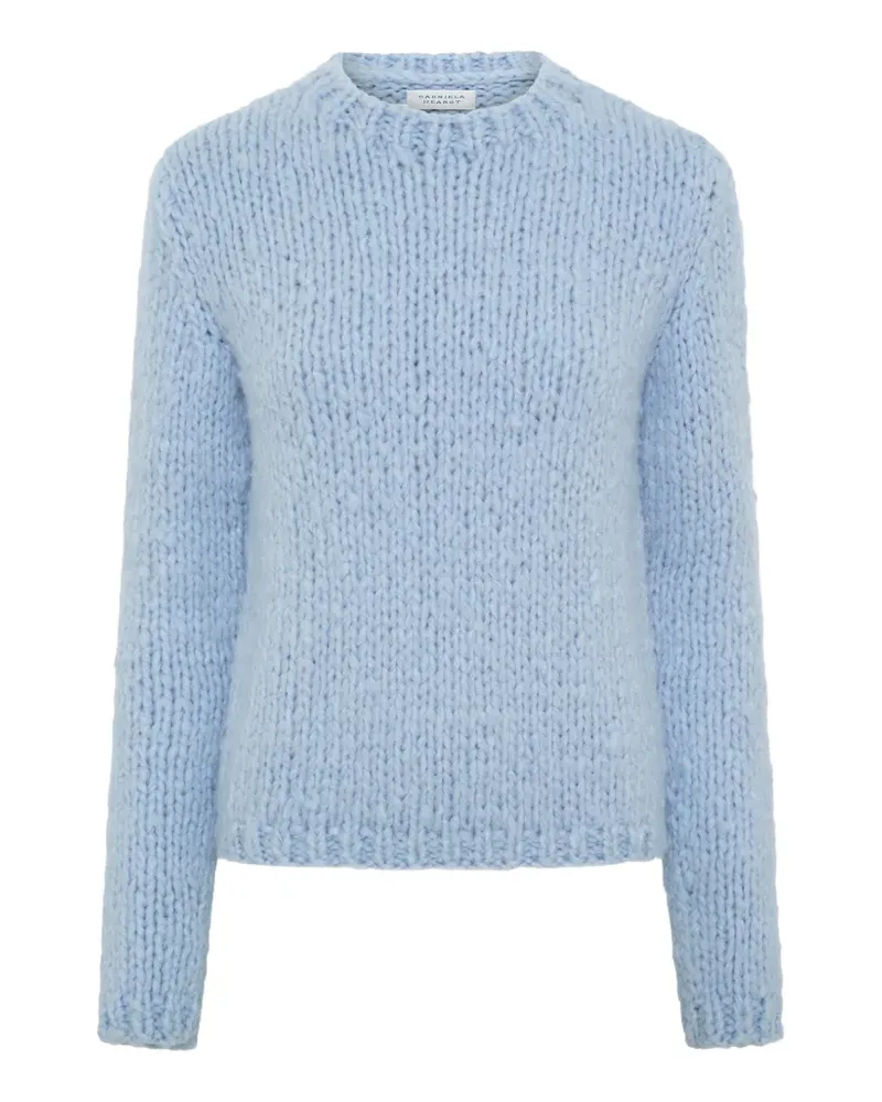 Gabriela Hearst Dalton Pullover mit rundem Ausschnitt - Blau Blau