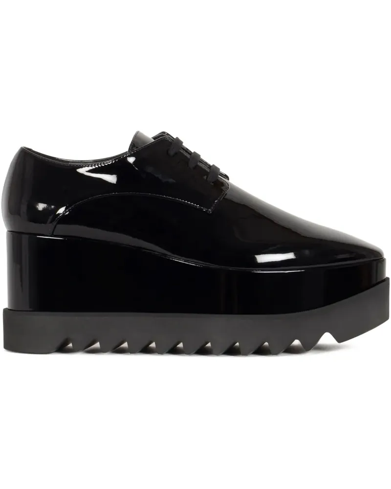 Stella McCartney Elyse Shiny Oxford-Schuhe 80mm - Schwarz Schwarz
