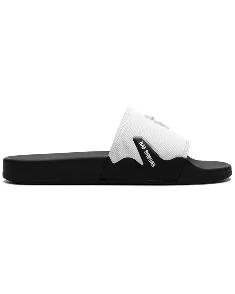 Raf Simons Astra Pantoletten mit Logo-Verzierung - WHITE White