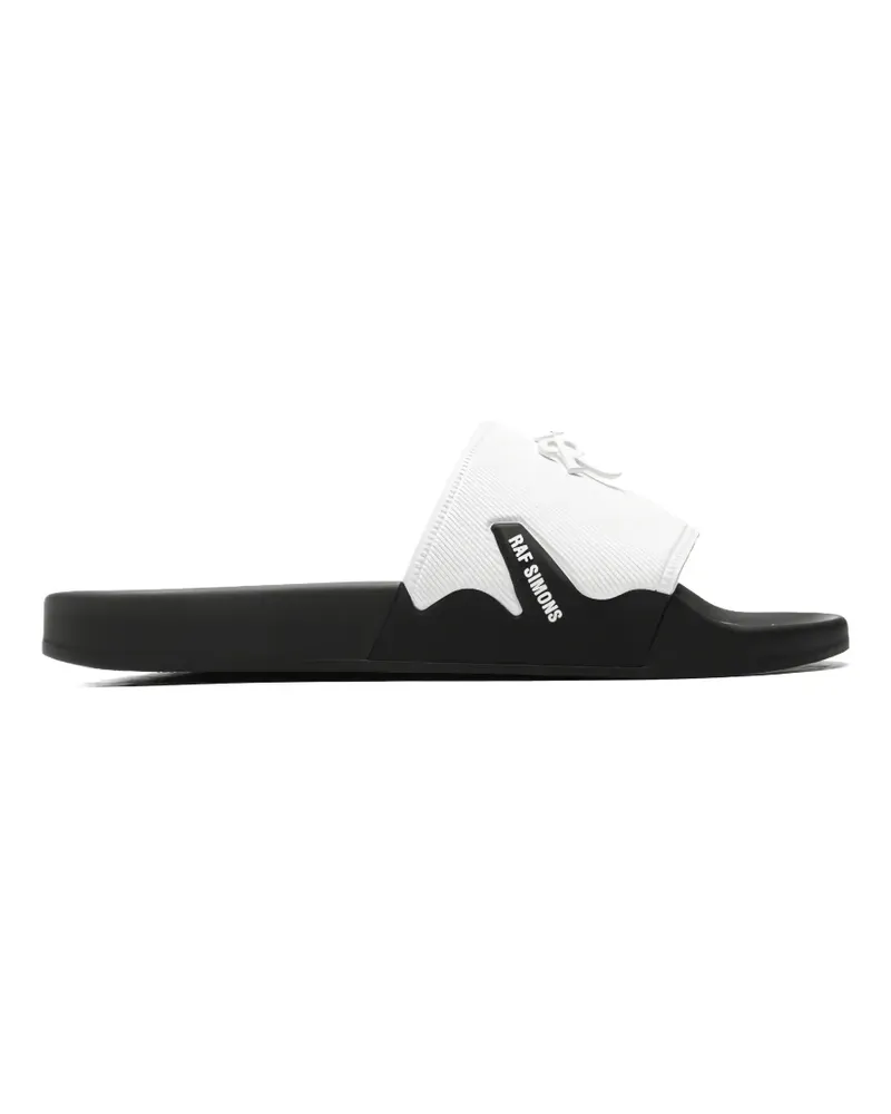 Raf Simons Astra Pantoletten mit Logo-Verzierung - WHITE White