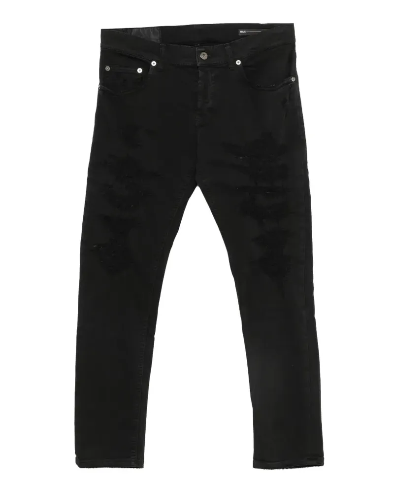 Dondup distressed slim-fit jeans - Schwarz Schwarz
