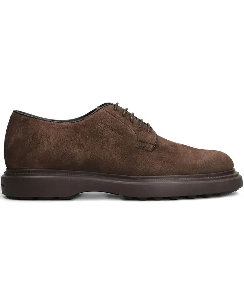 Stuart Weitzman Benson suede Derby shoes - Braun Braun