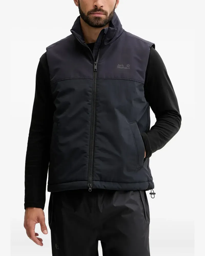 Jack Wolfskin Weste mit Reißverschluss - Blau Blau