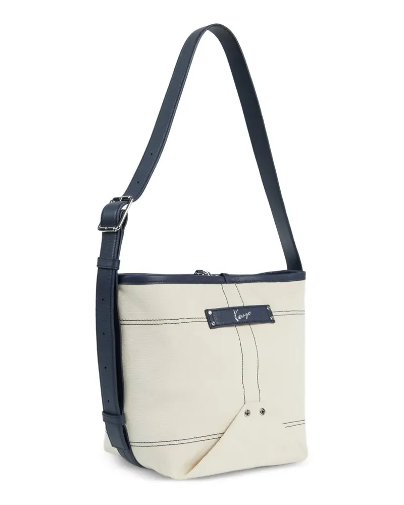 Kenzo Wendbare  Utility Kuriertasche - Nude Nude