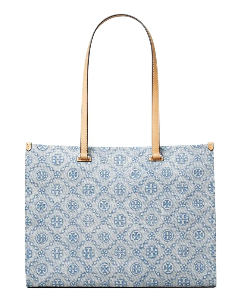 Tory Burch Jeans-Tote Bag mit T-Monogramm - Blau Blau