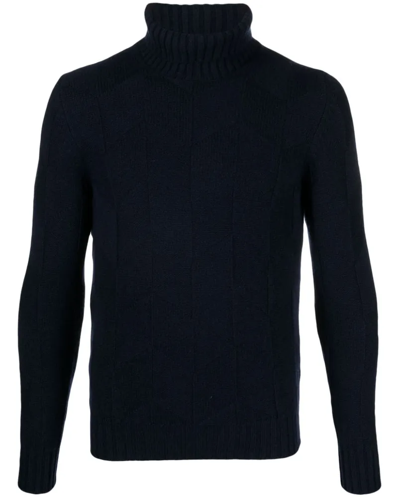 La Fileria Pullover mit Rollkragen Blau