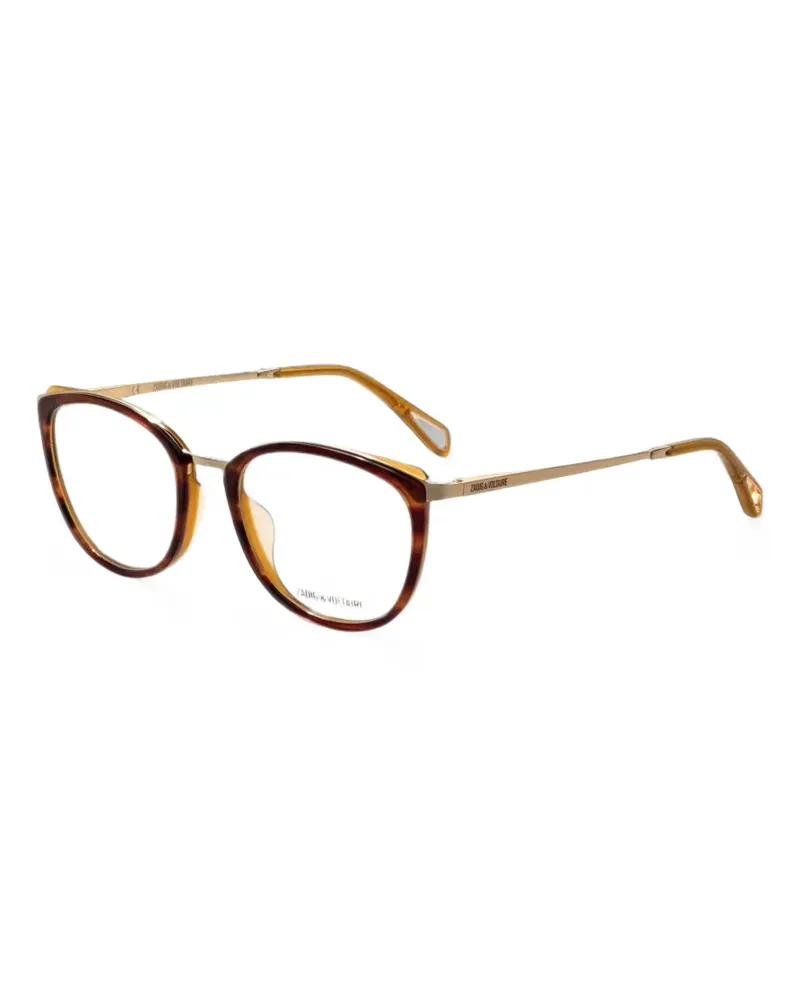 Zadig & Voltaire Cat-Eye-Brille in Schildpattoptik - Braun Braun