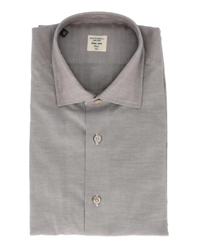 MAZZARELLI Hemd mit schmalem Schnitt - Braun Braun