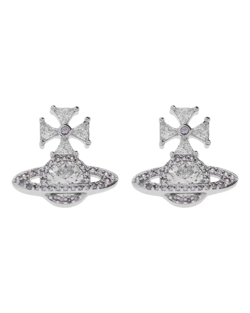 Vivienne Westwood Ohrringe mit Kreuz - Silber Silber