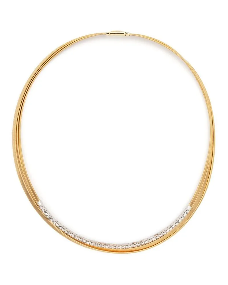 Marco Bicego 18kt Gelbgoldhalskette mit Diamanten Gold