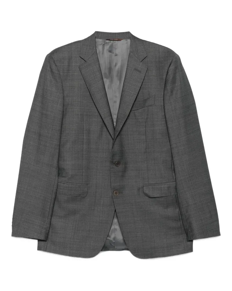 Canali Karierter Anzug mit drei Knöpfen - Grau Grau