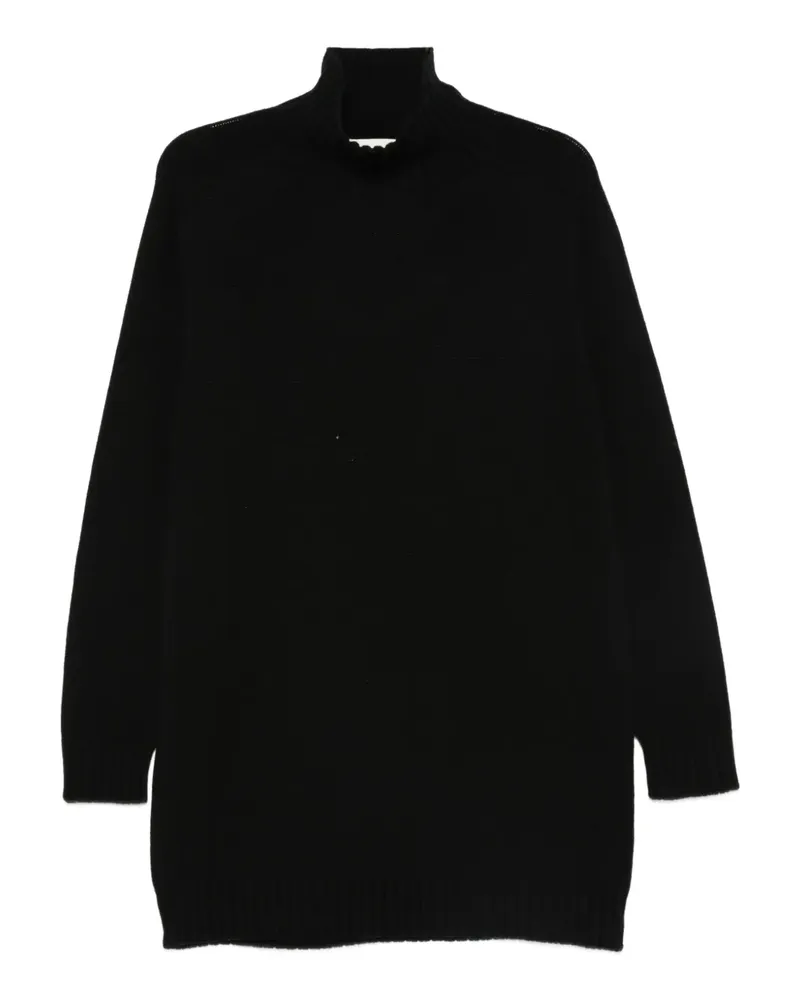 Eric Bompard Minikleid mit Stehkragen - Schwarz Schwarz