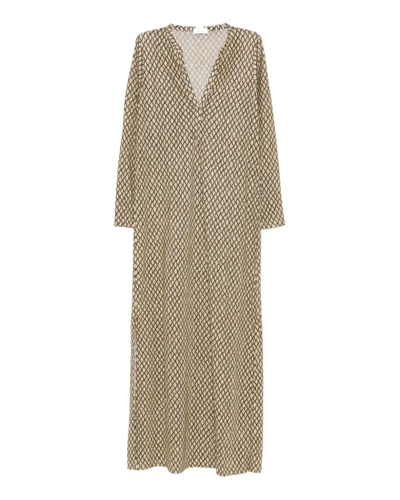 SIYU V-neck maxi dress - Nude Nude
