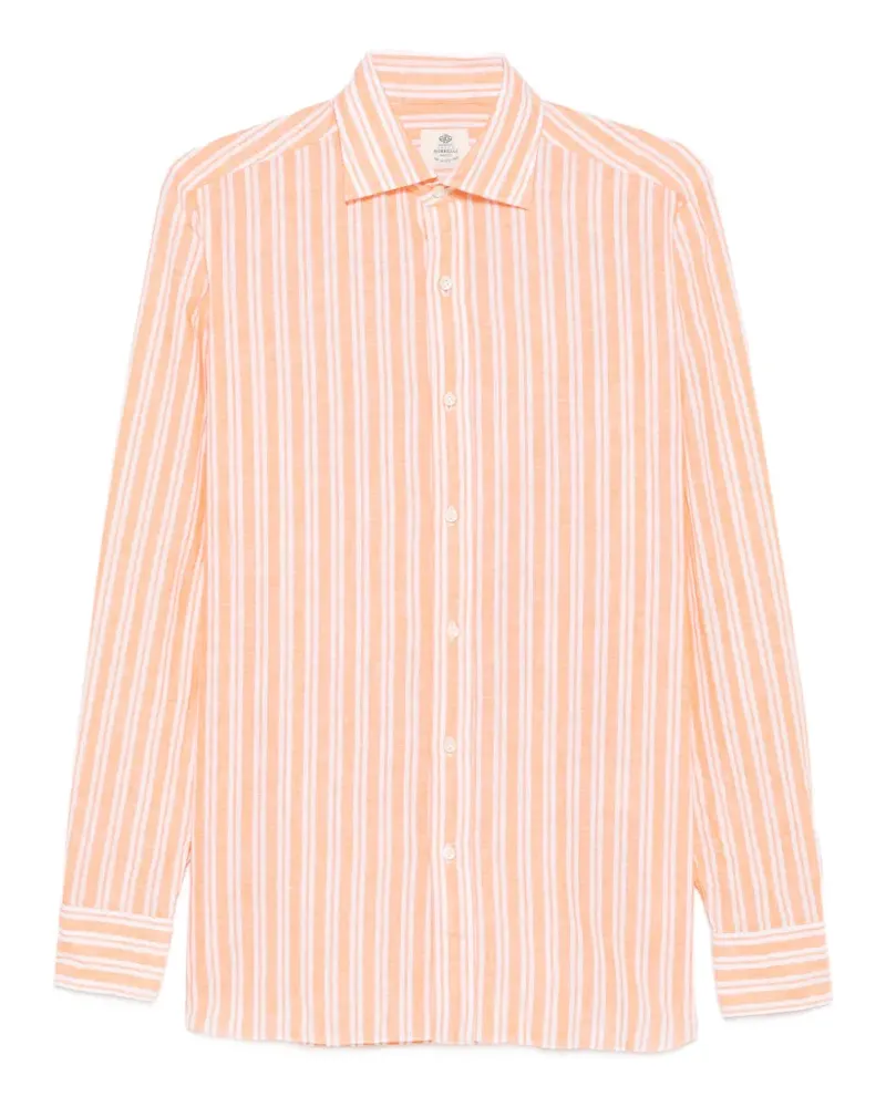 Luigi Borrelli Rio Hemd mit Streifenmuster - Orange Orange