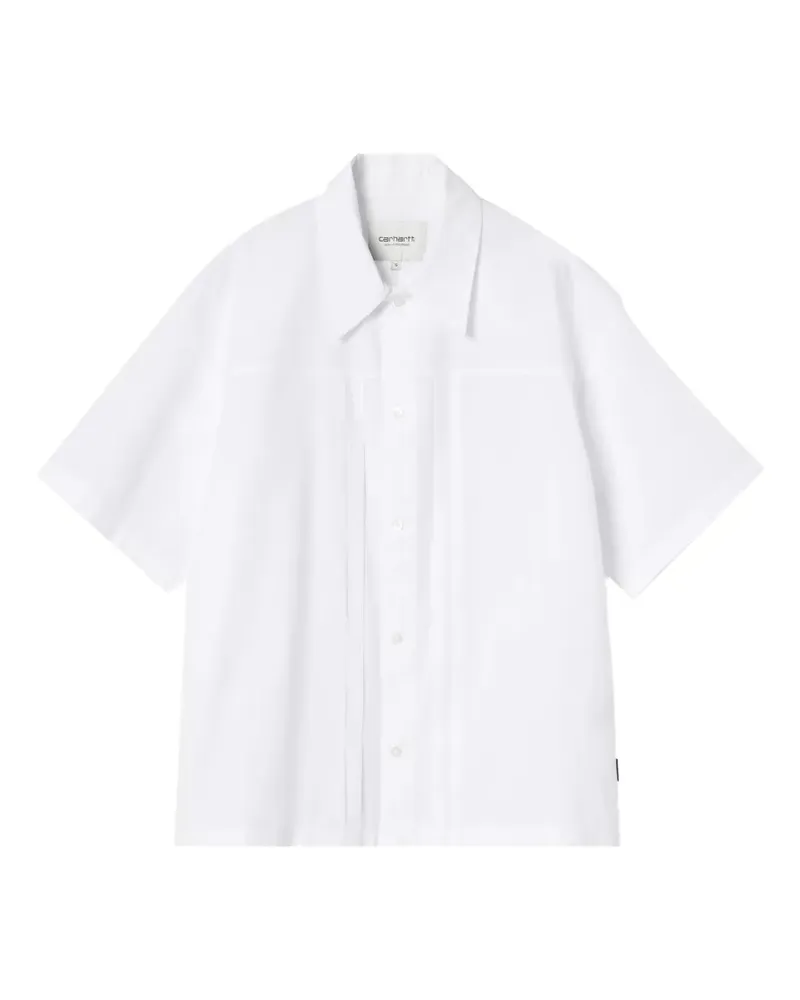 Carhartt WIP pleated shirt - Weiß Weiß