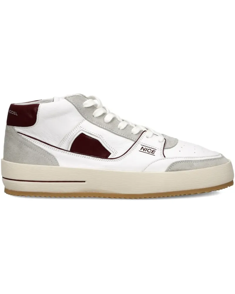 Philippe Model High-Top-Sneakers mit Reißverschluss - Weiß Weiß