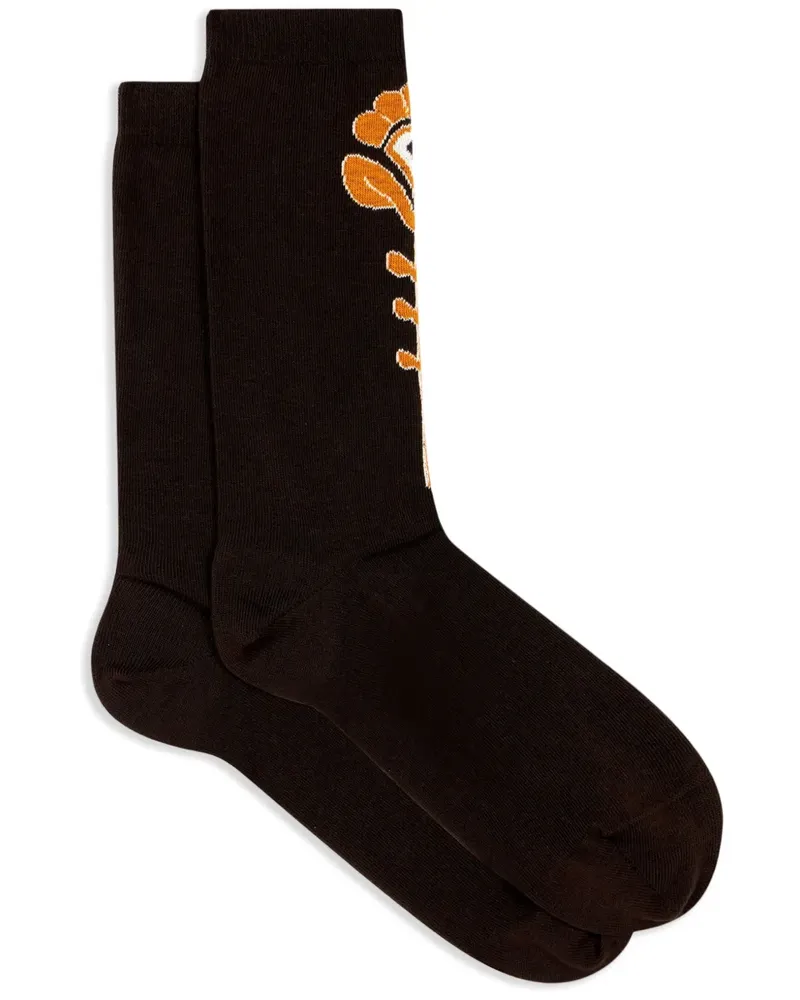Etro Socken mit Jacquardmuster - Schwarz Schwarz