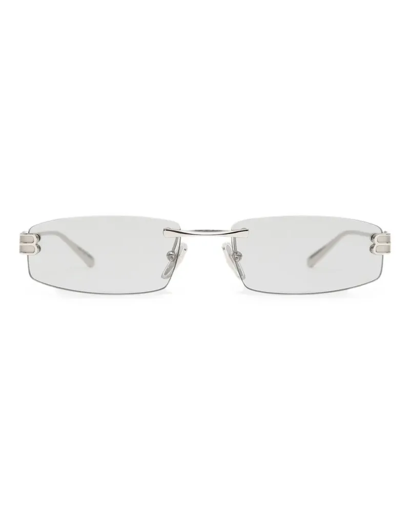 Balenciaga Gossip rectangle-frame sunglasses - Silber Silber