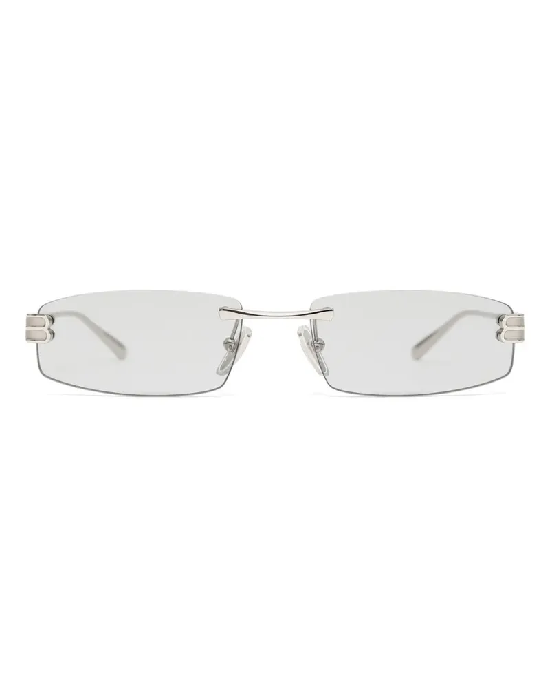 Balenciaga Gossip Sonnenbrille mit eckigem Gestell - Silber Silber