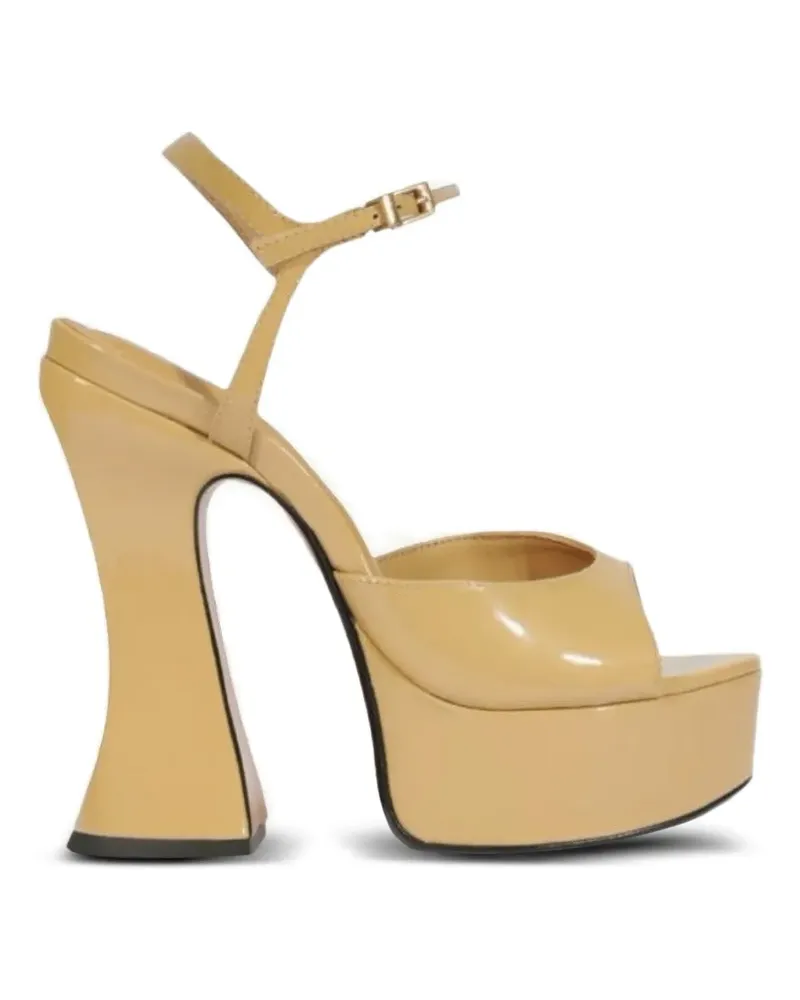 Schutz Luma Sandalen aus Lackleder - Nude Nude