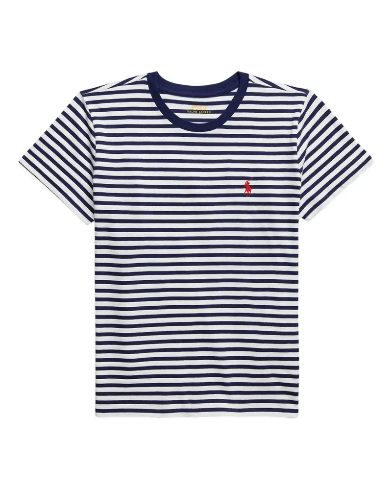 Ralph Lauren Gestreiftes T-Shirt - Blau Blau