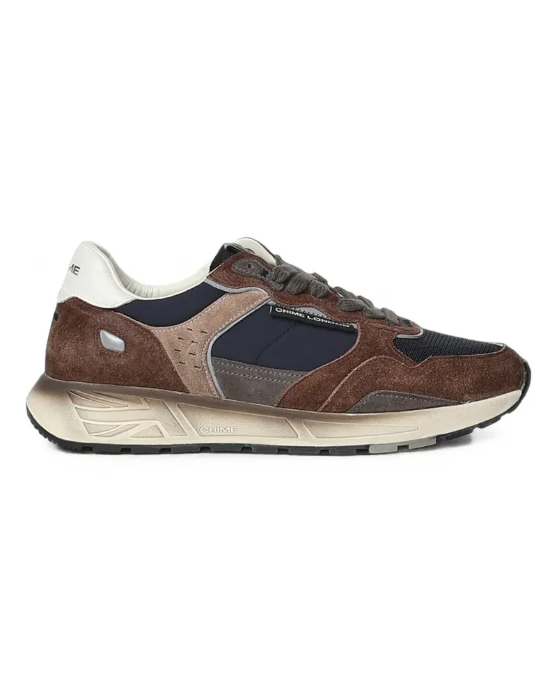 Crime Rush suede panelled sneakers - Braun Braun