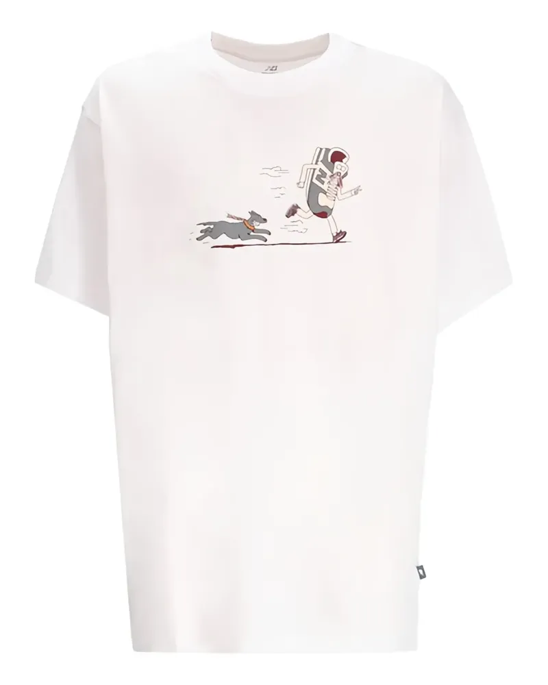 New Balance Newbie Chase T-Shirt - Weiß Weiß