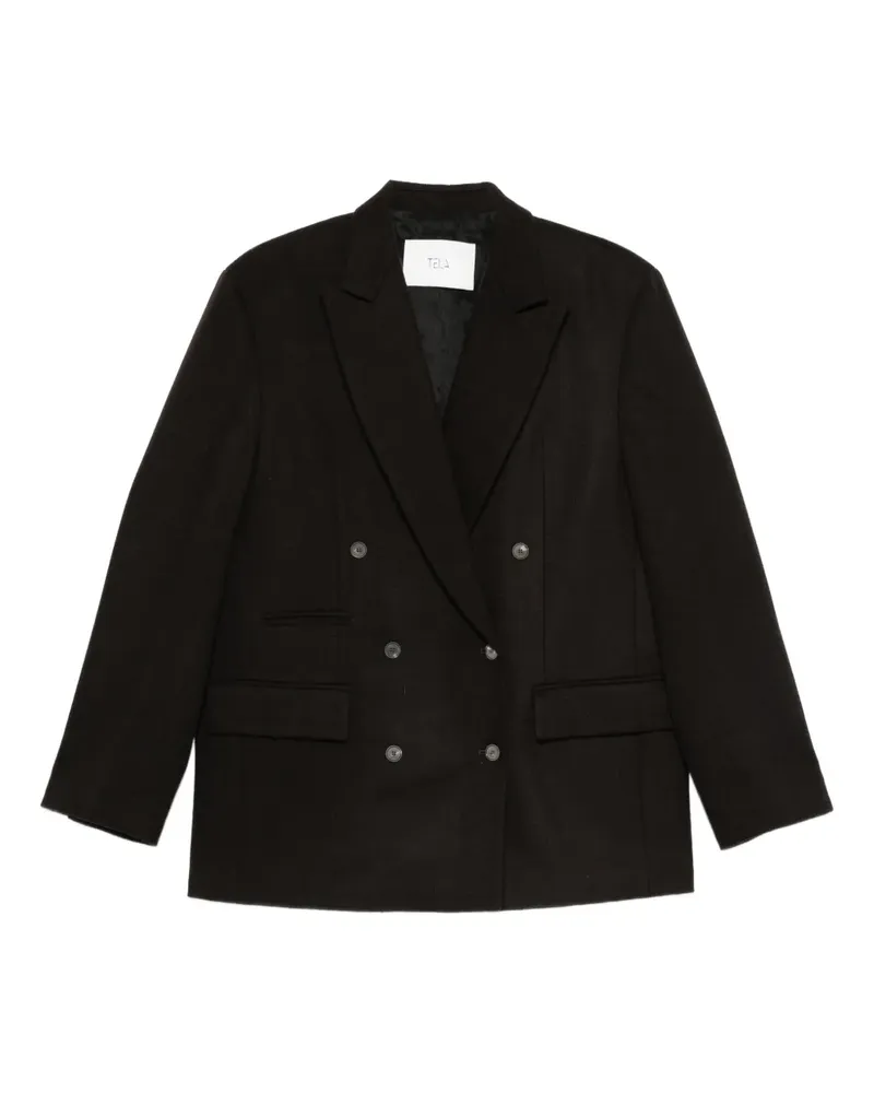 TELA double-breasted blazer - Schwarz Schwarz