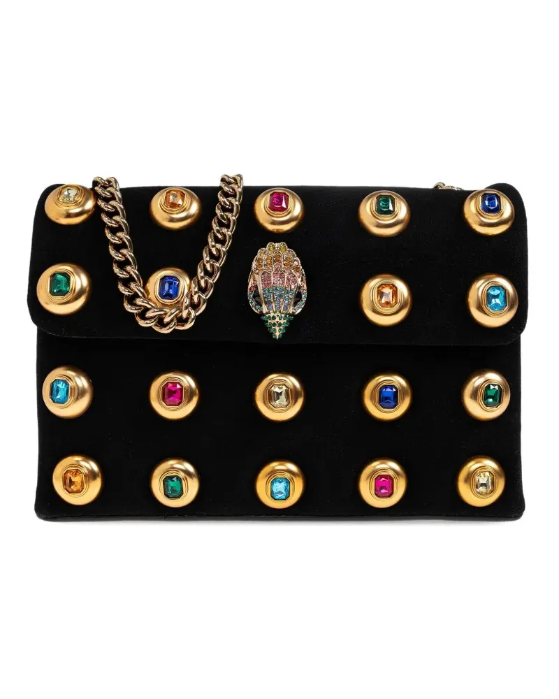 Kurt Geiger Schultertasche mit Schmuckstein - Schwarz Schwarz