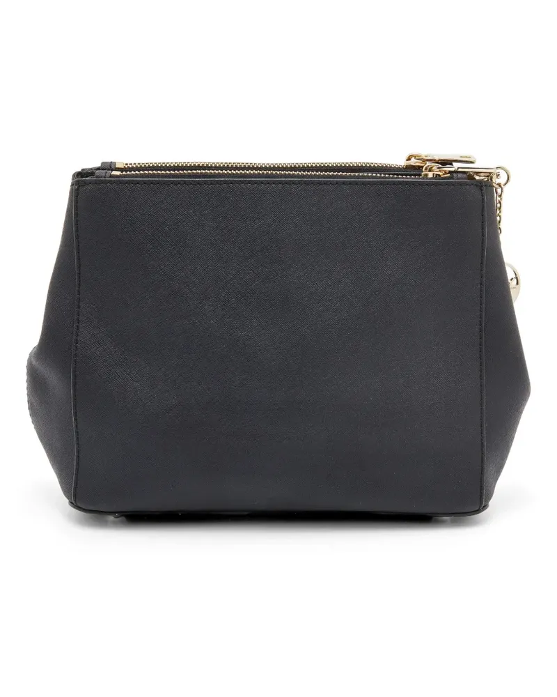 DKNY Umhängetasche aus Saffiano-Leder - Schwarz Schwarz