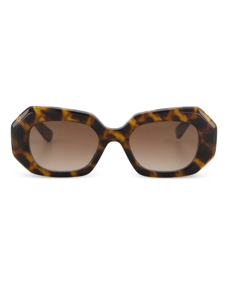 Emmanuelle Khanh Dixie Sonnenbrille mit geometrischem Gestell - Braun Braun
