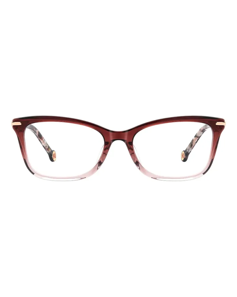 Carolina Herrera New York Brille mit Farbverlauf-Optik - Rot Rot