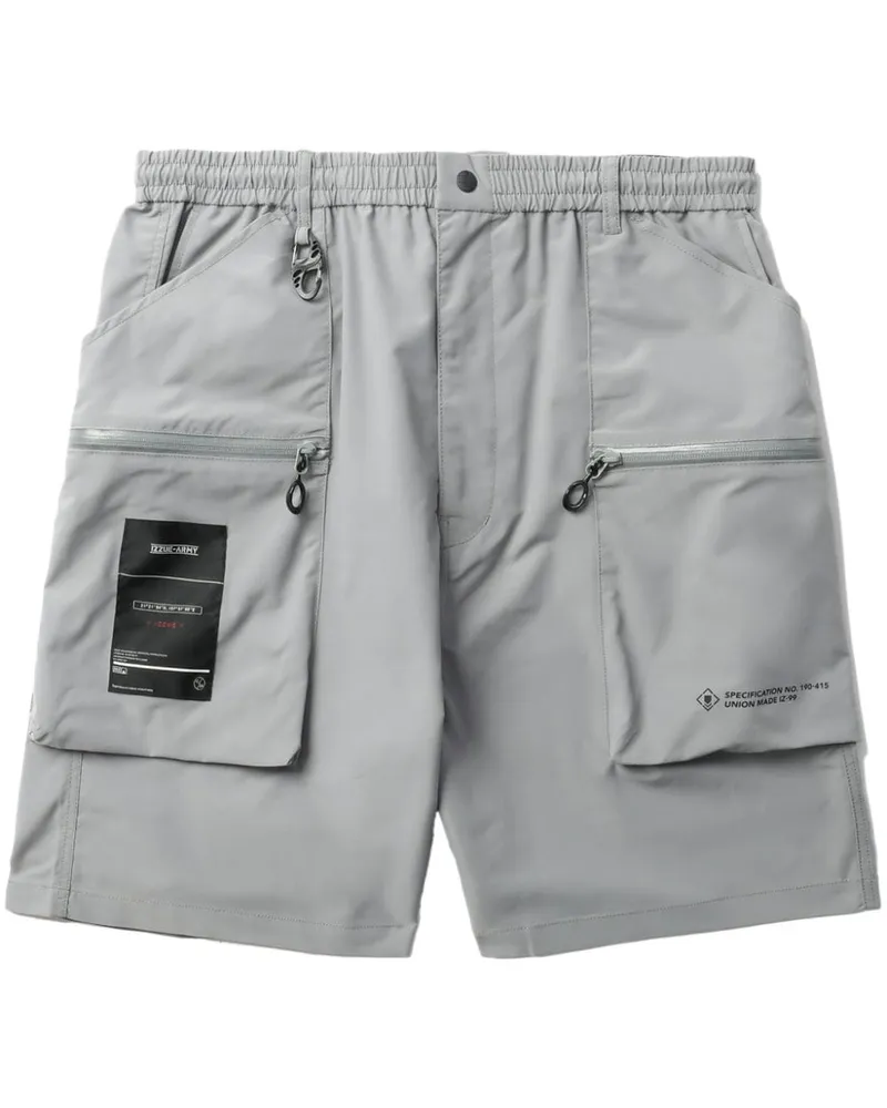 Izzue Cargo-Shorts mit Logo-Patch Grau