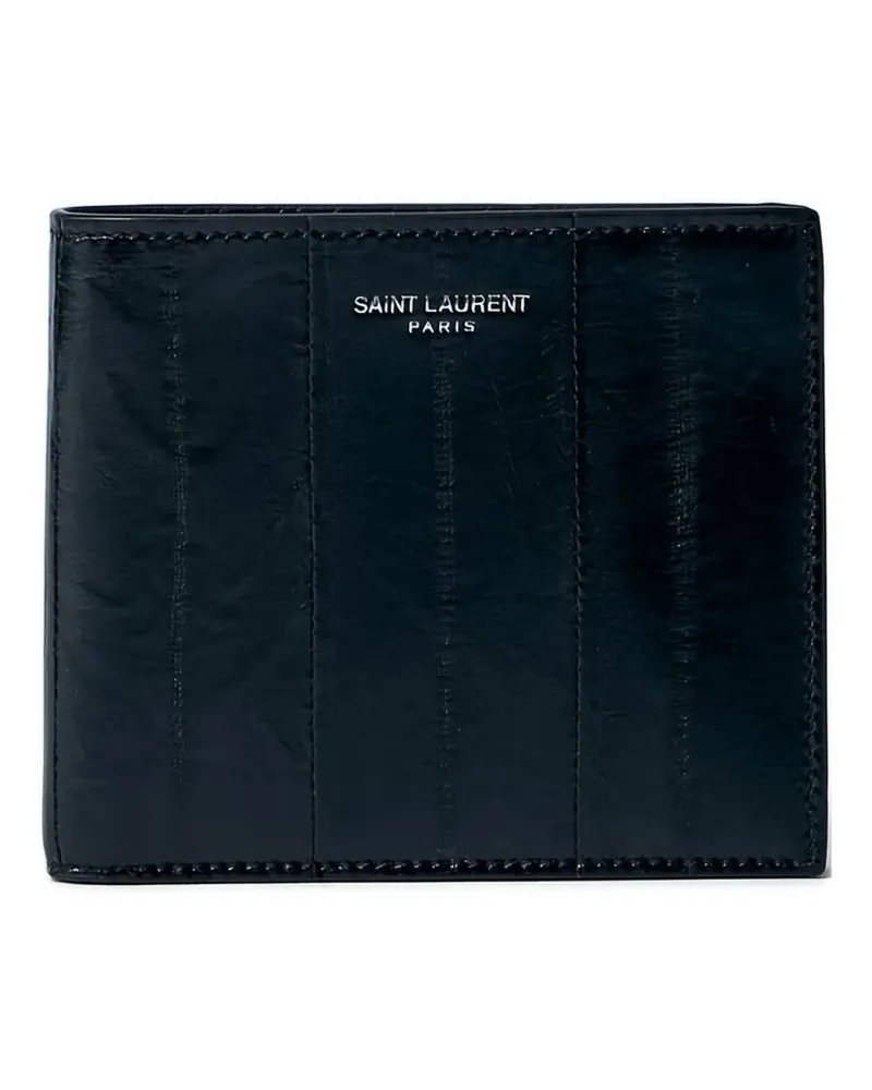 Saint Laurent Portemonnaie mit Logo-Motiv - Schwarz Schwarz