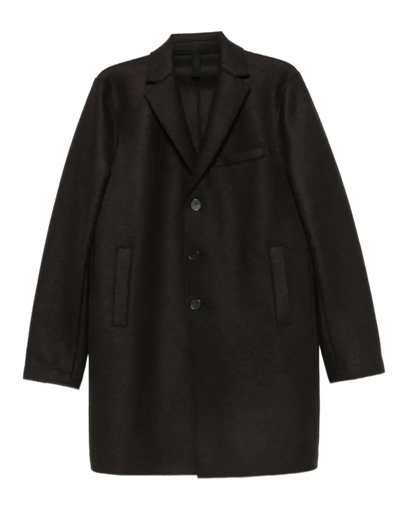 Harris Wharf London notched-lapel single-breasted coat - Braun Braun