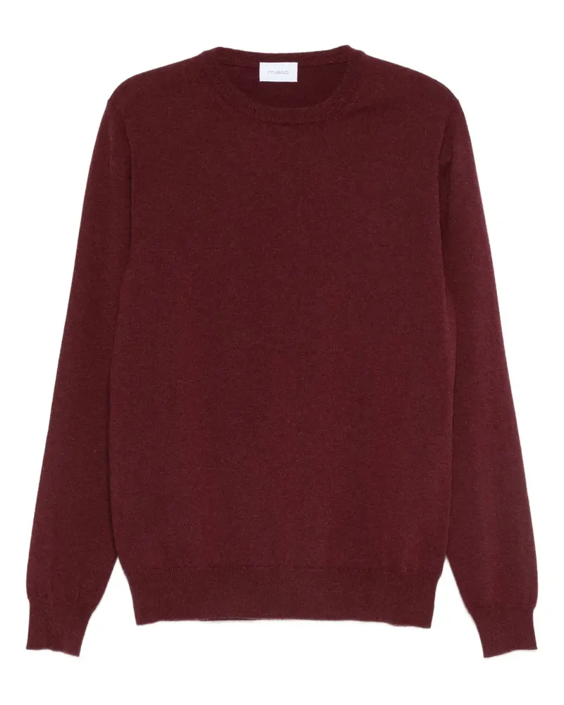 Malo Kaschmirpullover mit rundem Ausschnitt - Rot Rot