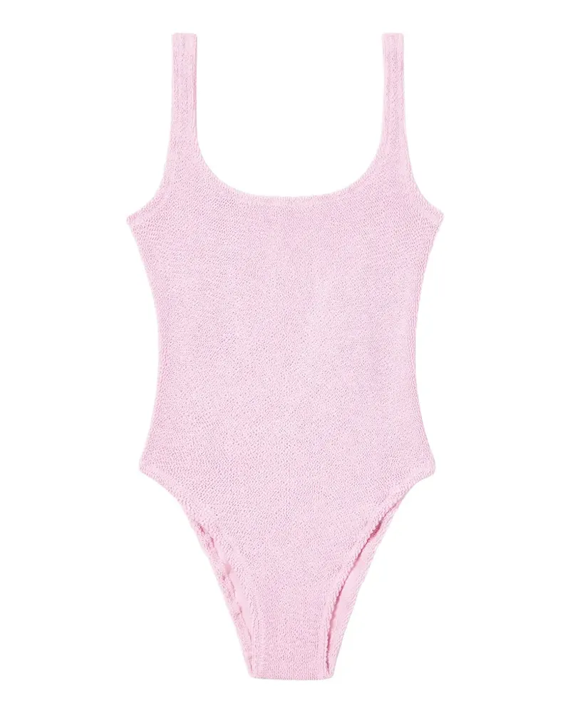 MC2 Saint Barth Lora Badeanzug aus Seersucker - Rosa Rosa