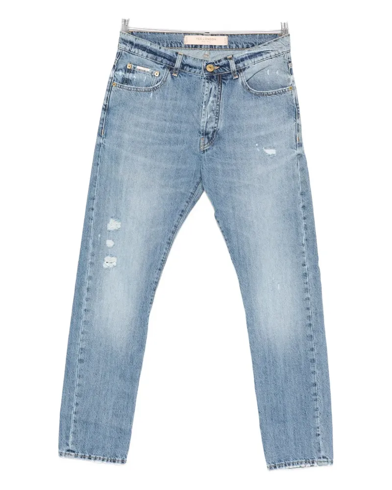 Yes London Jeans im Distressed-Look - Blau Blau