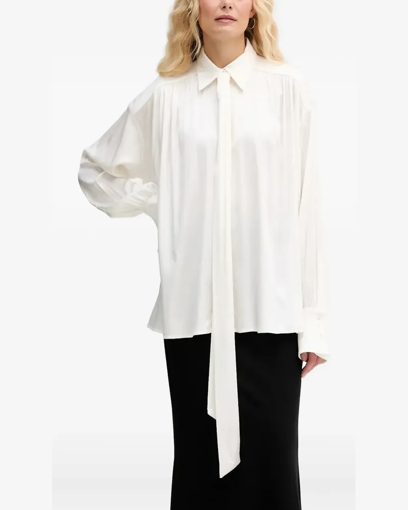 Aniye By Bonny tie-neck shirt - Weiß Weiß