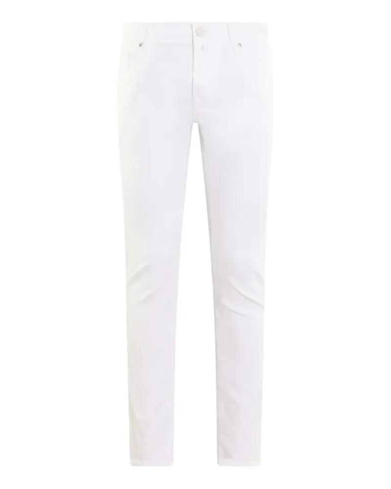 Jacob Cohën Nick Slim-Fit-Jeans mit Logo - Weiß Weiß