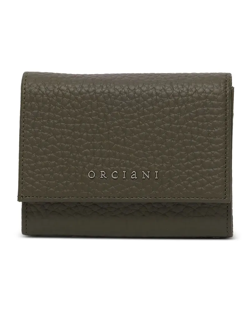 Orciani small logo-appliqué wallet - Grün Grün
