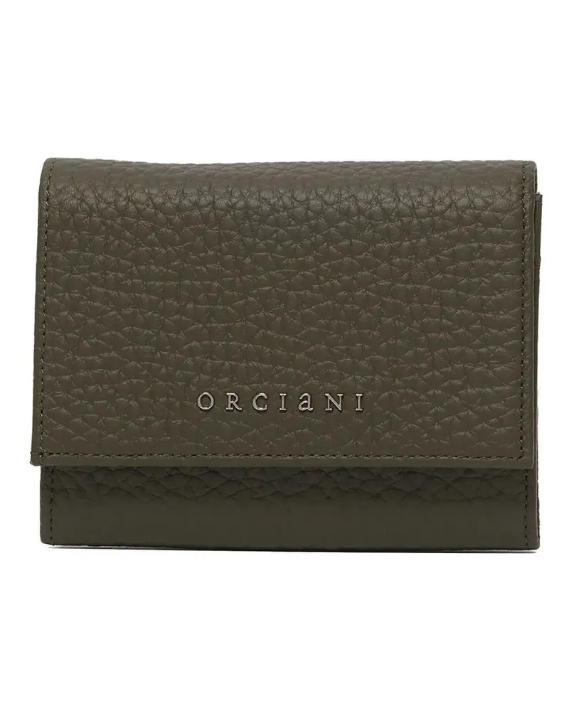 Orciani small logo-appliqué wallet - Grün Grün