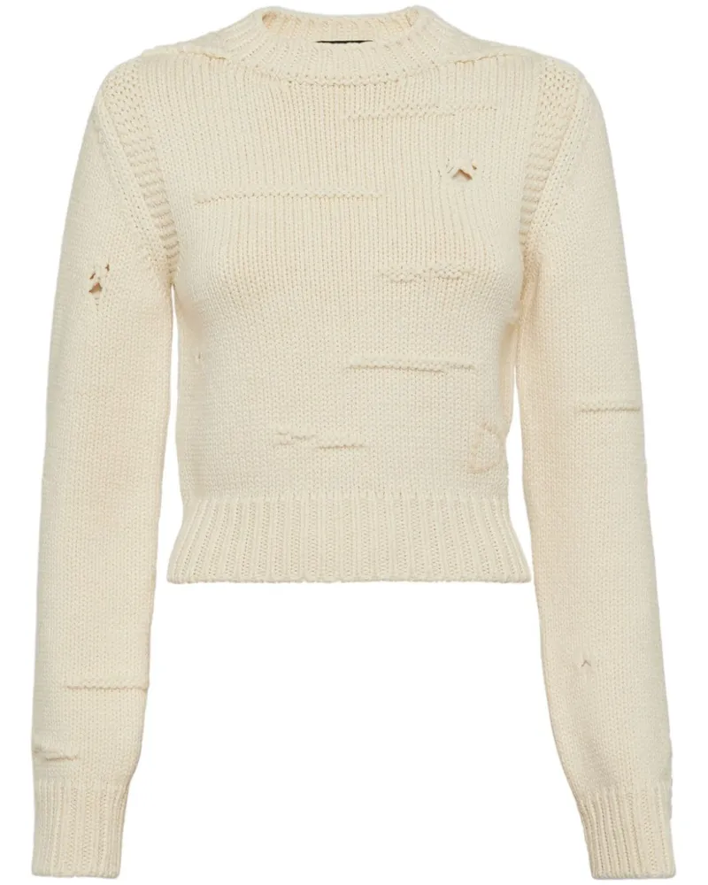 Dsquared2 Strickpullover mit Distressed-Detail - Nude Nude