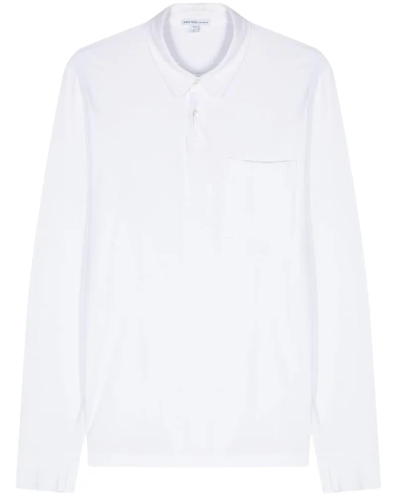 James Perse Poloshirt aus Jersey - Weiß Weiß