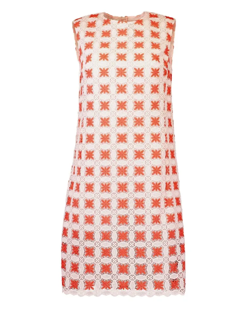 Giambattista Valli Minikleid aus Spitze mit Blumenmuster - Rosa Rosa