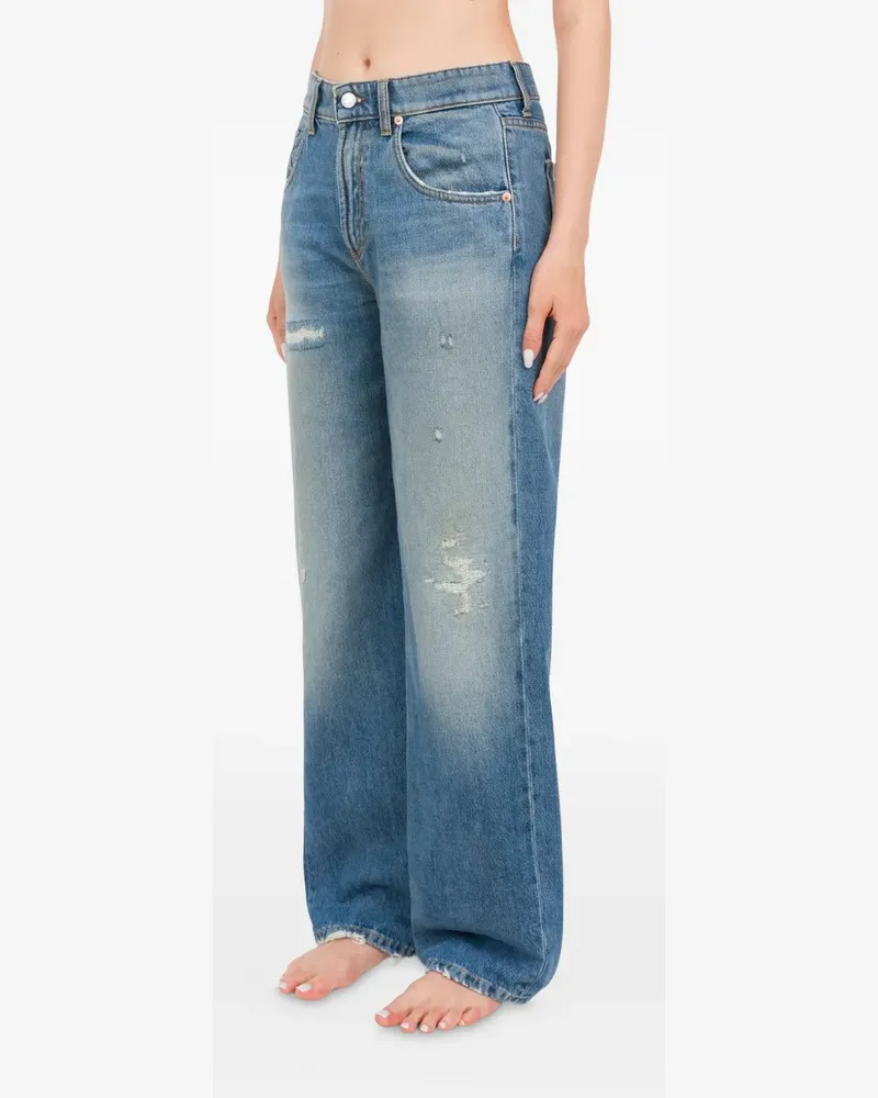 Department 5 Pop Jeans im Distressed-Look - Blau Blau