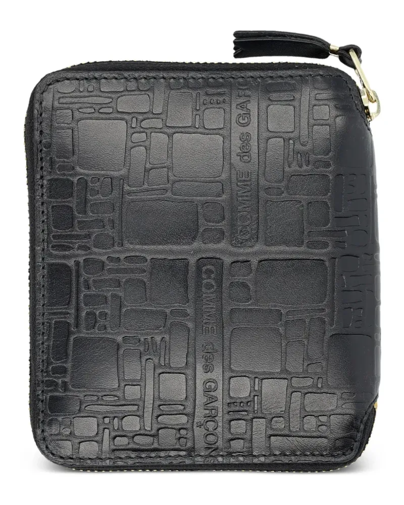 Comme des Garçons Portemonnaie mit Prägung - Schwarz Schwarz